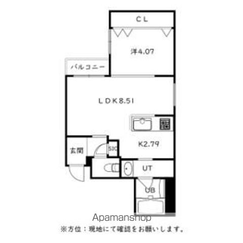 CITY SQUARE菊水(シティスクエア菊水)の間取り