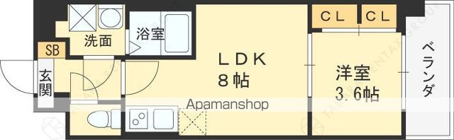ALIVIS緑橋の間取り写真