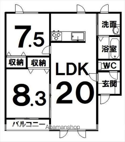 バップバーレンW17Kの間取り写真