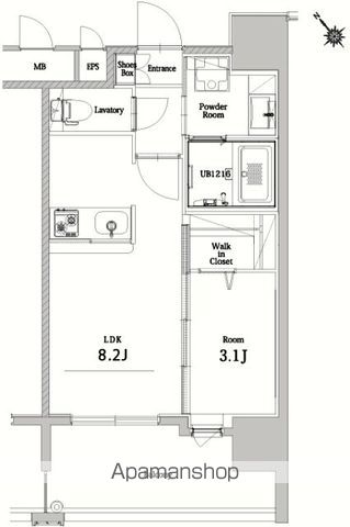 【エンクレストベイ天神東Ⅱの間取り】