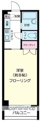 東京都練馬区氷川台３丁目[1K/21.7m2]の間取図