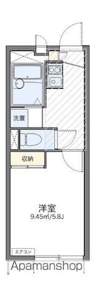 レオパレス鹿浜[1K/19.87m2]の間取図