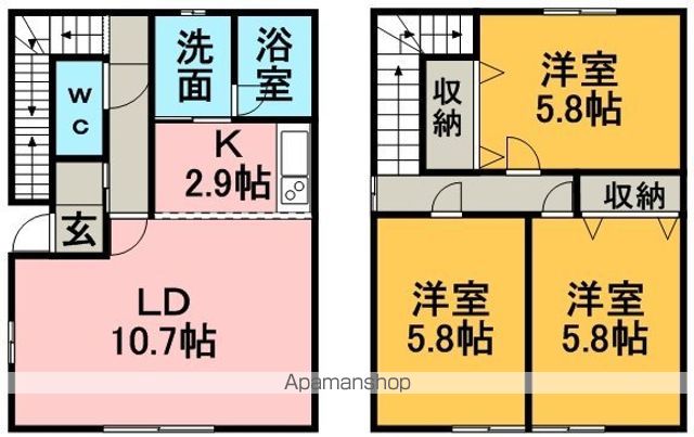 ボヌール福住IIIの間取り写真