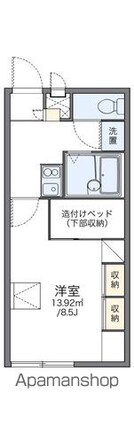 レオパレスプリマベーラ[1K/23.18m2]の間取図
