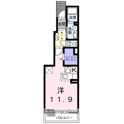 ル　シェル　ブルー[1R/32.94m2]の間取図