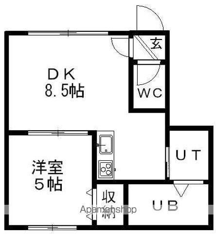 カシーナ平岸高台壱番館の間取り写真
