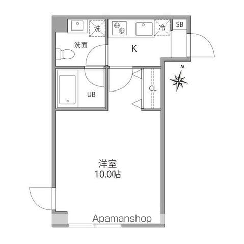 【新宿区住吉町のマンションの間取り】