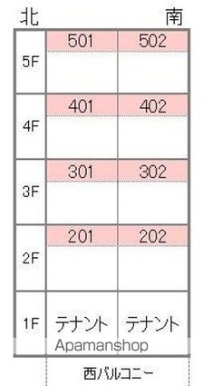 フィガロハウス[1R/22.38m2]の配置図