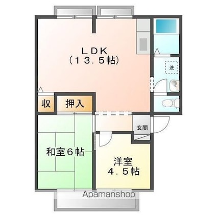 ウィンディアさの[2LDK/52.66m2]の間取図