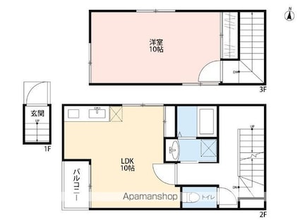 Ｇａｒｄｅｎ　Ｔｅｒｒａｃｅ　ＣＡＳＡ[1LDK/56.41m2]の間取図