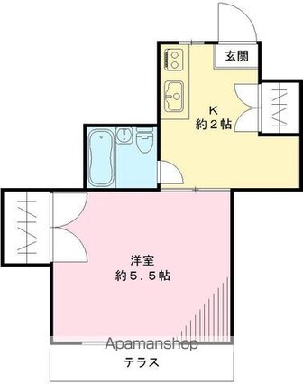 ノースプラザ[1K/18.5m2]の間取図