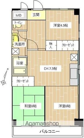 アミカル高橋の間取り写真