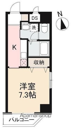 ＡＭＴＹ中央町[1K/26.52m2]の間取図