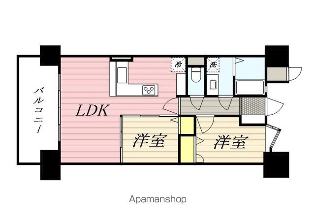 アクタス博多グランミライの間取り