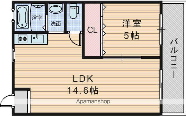 谷田十三マンションの間取り写真