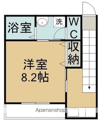プロムナード志波町[1K/28.98m2]の間取図
