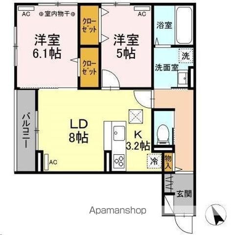 DーROOM銀杏町の間取り写真