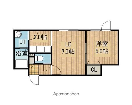 ドリームセイヤ[1LDK/31.45m2]の間取図