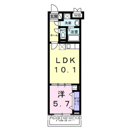 メゾン　アイティー　キング[1LDK/40.12m2]の間取図