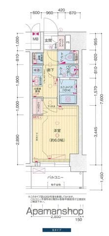 プレサンス名古屋ルーカスの間取り写真
