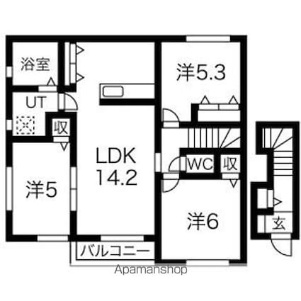 美樹Ａ[3LDK/72.39m2]の間取図