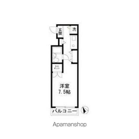 グランドレジデンス菊名 407 ｜ 神奈川県横浜市港北区錦が丘9-17（賃貸マンション1R・4階・23.93㎡） その2