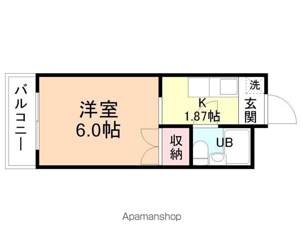 コーポ館出の間取り写真