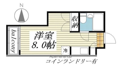 ラ・レジダンス・ド・ノーブル[1R/16.27m2]の間取図