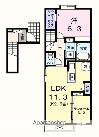 シャンモワノの間取り