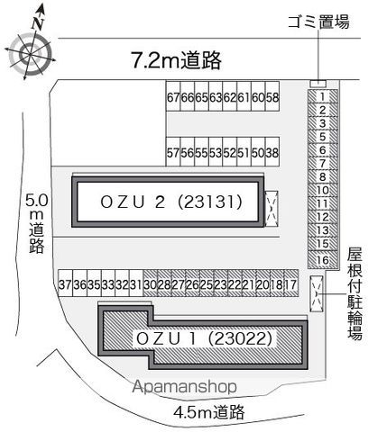 レオパレスＯＺＵ　１ 204 ｜ 愛媛県大洲市東大洲714-1（賃貸アパート1K・2階・26.08㎡） その22