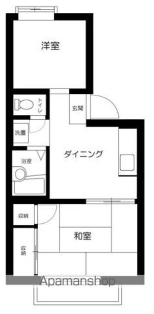 すばるハイム[2DK/34.71m2]の間取図