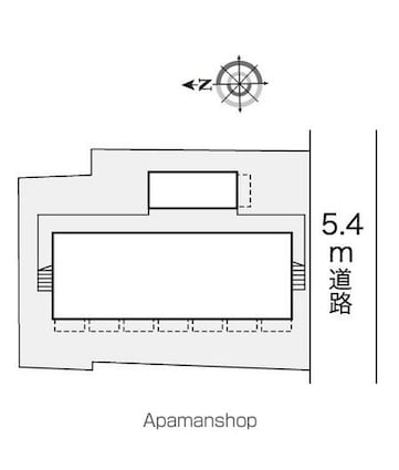 レオパレス井荻第２[1K/16.06m2]の配置図