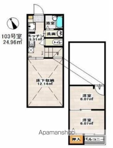 シャンゼ吉塚の間取り写真