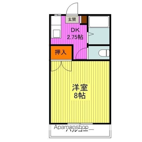 ドエルはなぎの間取り写真