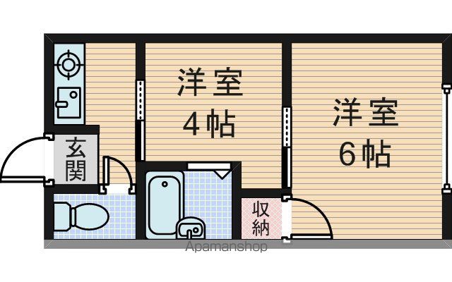 橋本アパートの間取り写真