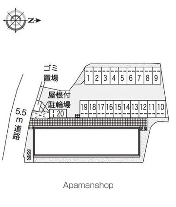 レオネクストＧＲＡＮＤ　ＯＮＥ[1K/28.02m2]の配置図