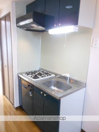 東京都目黒区青葉台３丁目[1K/25.28m2]のキッチン