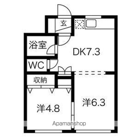 マンション常盤の間取り写真