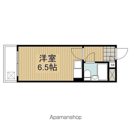 トラスティ鷺宮[1R/16.25m2]の間取図