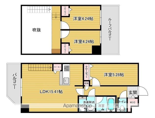 リファレンスリバービュー室見の間取り写真