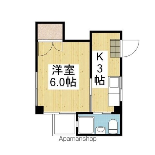 メゾンＡＤⅢ[1K/18.91m2]の間取図