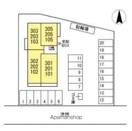 エミネンス[1LDK/41.85m2]の配置図