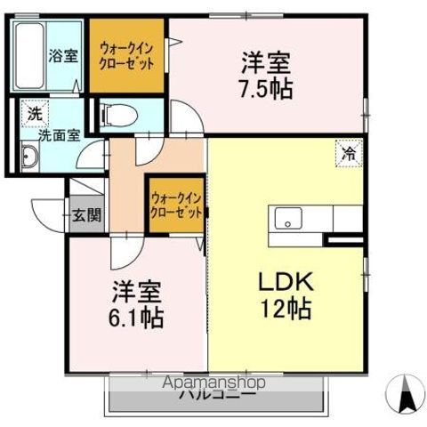 ペルラ・ENDOの間取り写真