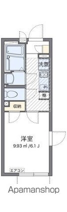 クレイノフェリス東四つ木[1K/21.11m2]の間取図