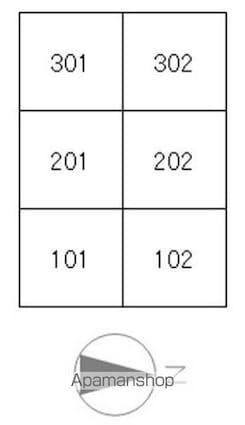 プレステージ藤塚[1K/25.67m2]の配置図