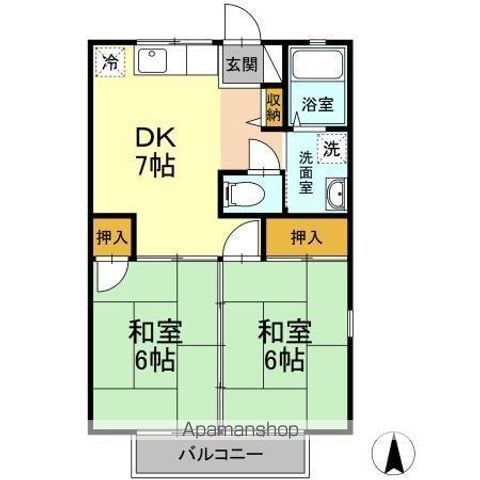 サニーヒル大峯台 B棟の間取り写真