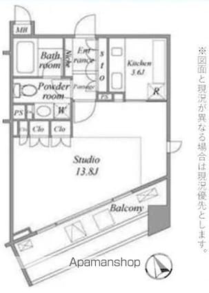 ラ　ヴォーグ南青山[1K/41.73m2]の間取図