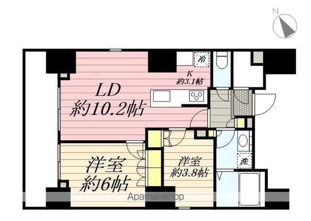 【中野区中央のマンションの間取り】