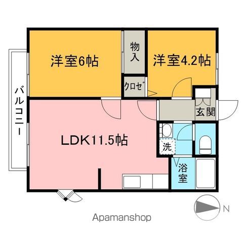 イーストK&Tの間取り写真