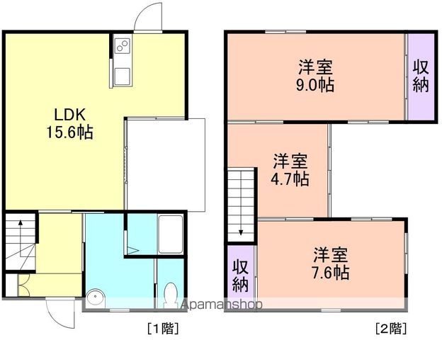 和歌山市向の戸建ての間取り